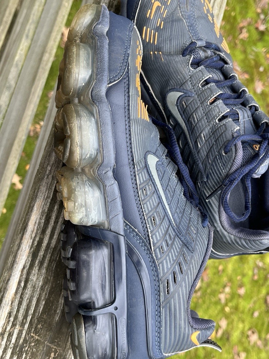 Nike Vapormax 360 Obsidian Navy Blue & Orange Shoe Men's Size 9.5
