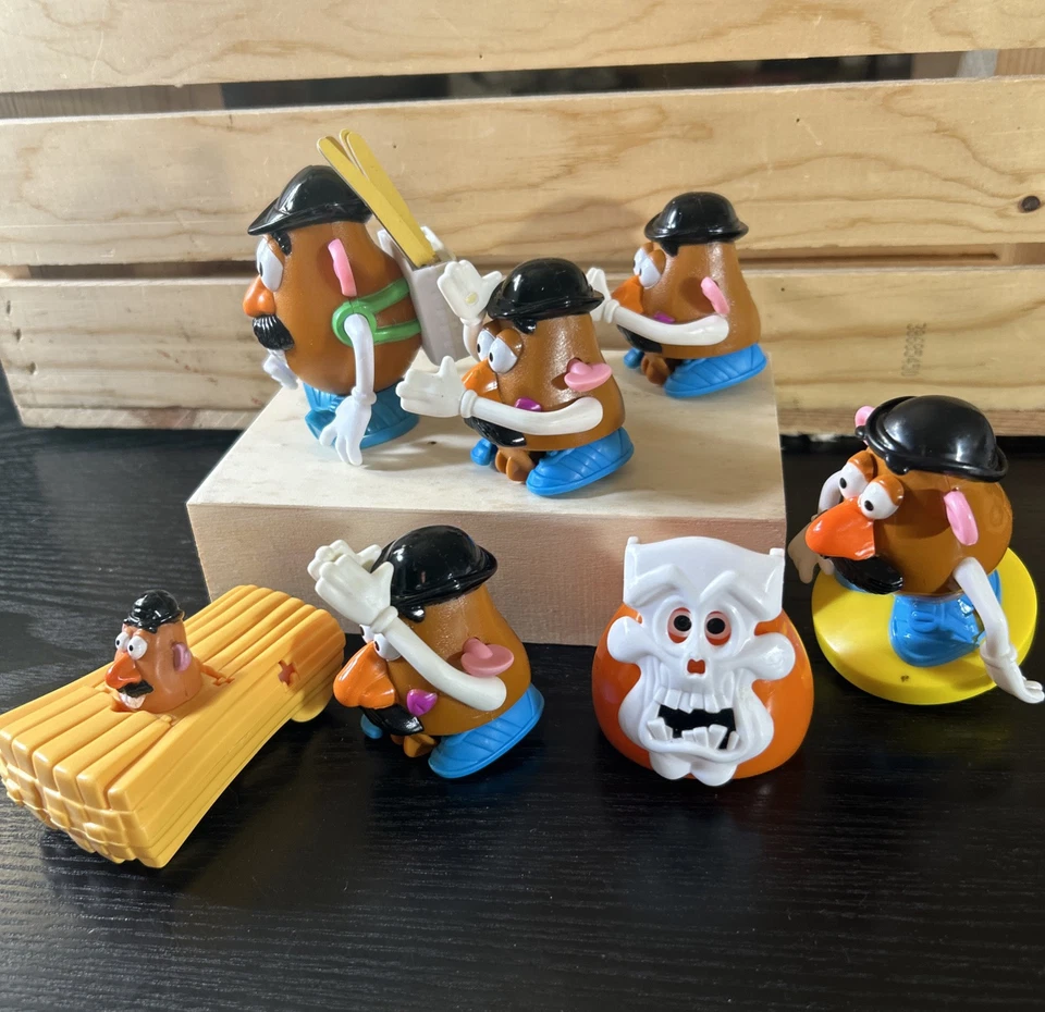 VTG Toys Burger King Mr. Potato Head Lot Of 9 Mixed 1990s Mr fries Car Ghost - Image 3 of 4