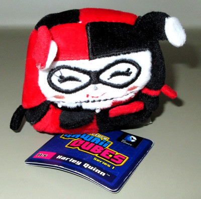 DC Comics Kawaii Cubes 2'' HARLEY QUINN Plush Toy / Series One / New With Tags