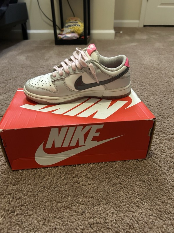 Nike Dunk Low 520 Pack Pink Foam Gray/Pink Colorblock Leather Low Top