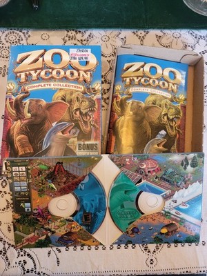 Zoo Tycoon Complete Collection (PC, 2003) - Box, Manual & Both CDs