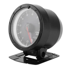 LED Tachometer Gauge Pointer 0-9000RPM White/Red Light For 12V Auto Instrum NUFB