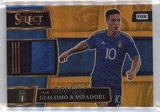 2022-23 Panini Select FIFA Memorabilia Gold Prizm 8/10 Giacomo Raspadori 0yb8