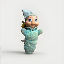 Playskool Vintage Glow Worm Toy Blue plush soft toy 