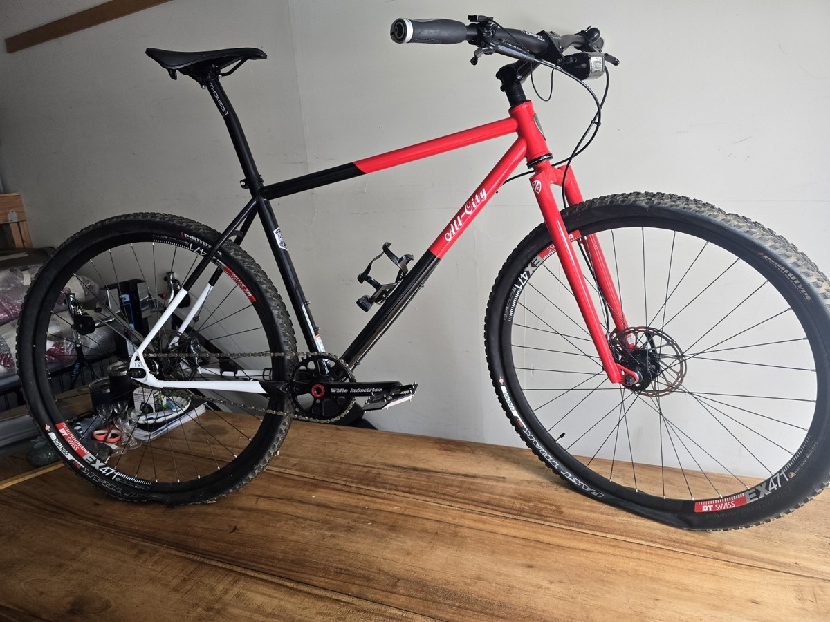 All-City Log Lady Bike Large Red/Black/White Exellent Conditions