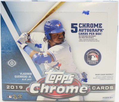 2019 Topps Chrome Baseball Jumbo Box English Factory Sealed | eBay