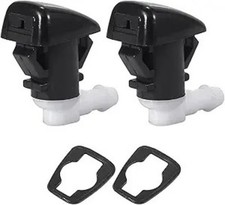 2PCS Windshield Washer Nozzle, Wiper Spray Jet with 2 PCS Gasket, Windshield Was