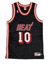 Vintage 90s Miami Heat Authentic Nike Tim Hardaway Jersey Black Mens Sz 44
