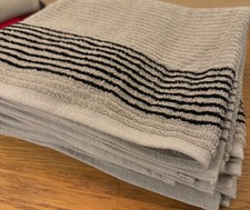 Tour Caddy Golf Towel 44  X 22  Gray/Black Stripes Authentic Wincraft Super Gym