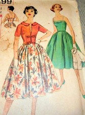 LOVELY VTG 1950s DRESS JACKET Sewing Pattern 12/32