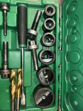 Greenlee 7238SB Slug-Buster Knockout Kit with Ratchet Wrench Punch Set 1/2"-2"