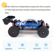 All Terrain Off-Road RC Vehicle 4WD, Colorful LED Lights, 2.4GHz Remote Control