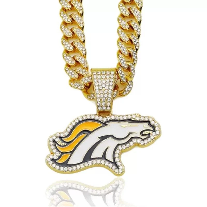 Collar de cadena colgante *fútbol NFL* (AFC/NFC) diseño de logotipo 24" Foto 4 de 4