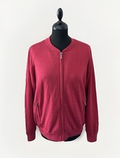 Ladies Ping Sensorwarm Pink Merino Wool Zip Cardigan UK 14