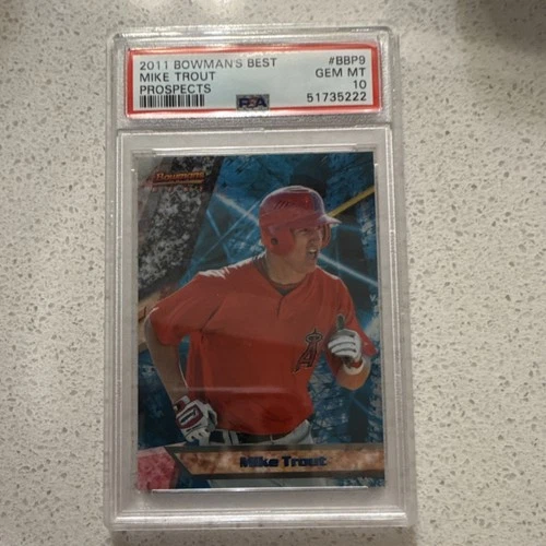 2011 Bowman Bowman's Best Prospects Mike Trout #BBP9 Rookie PSA 10 Angels