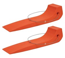 2 Pack Tire Skates For Tow Truck Wrecker Rollback Carrier Safety Orange
