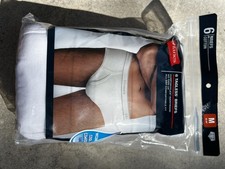 Hanes Men's 6-Pk Tagless Cotton Briefs Underwear Medium 2012 NEW In Package
