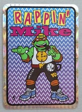 1 Rare VTG Prism 1993 TMNT Vending Machine Sticker #5 Rappin Mike Mirage Studios
