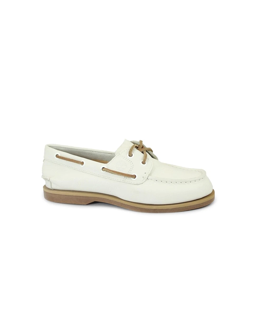 Hoefirm Mocassini Donna In Pelle Con Zeppa E Nappa | Bianco Opaco | Comodi E Casual | Tacco Moderato | 40.5 EU