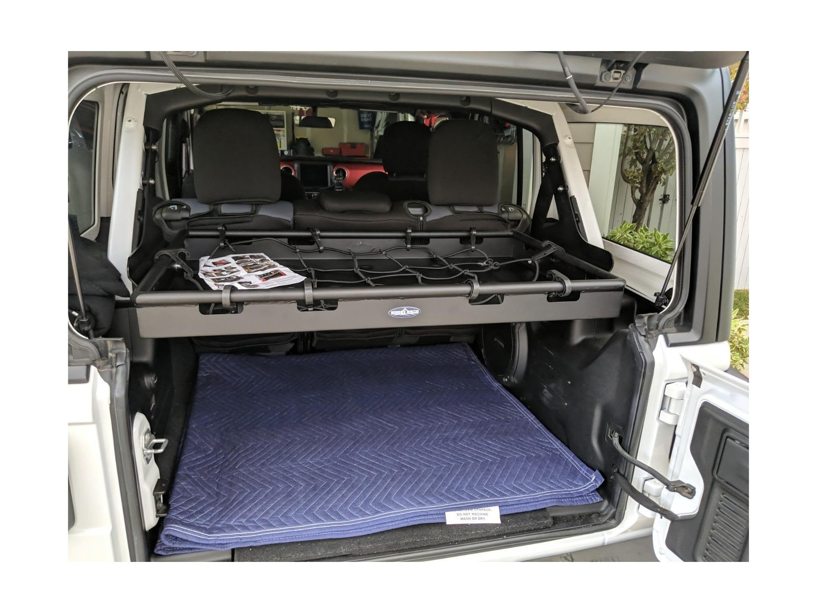 u-Box Wrangler Interior Cargo Rack Trunk Shelf Rear Luggage Storage for Jeep ...