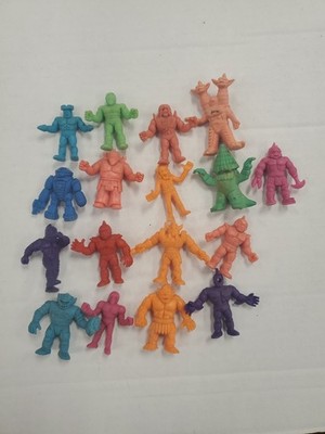 M.U.S.C.L.E. Men Figures Lot of 17 Mattel Vintage 2'' 1980's Some Rare Figures