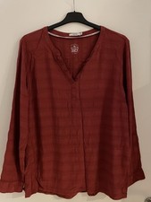 Cecil- Zwei-Größe XXL-Blusen- Langarm, Hellblau und Borde