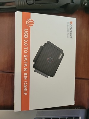 FIDECO USB 3.0 to SATA & IDE Cable, Model S3G-PL03 For 3.5 HDD or 2.5 HDD