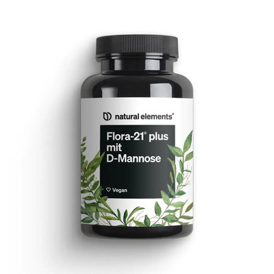 Flora-21  Plus mit D-Mannose Pulver NATURAL ELEMENTS