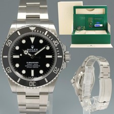 2023 NEW PAPERS Rolex Submariner 41mm Black 124060LN No Date Watch Box
