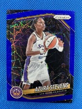 2025 #64 Azura Stevens Panini Prizm WNBA Blue Velocity Prizm Sparks