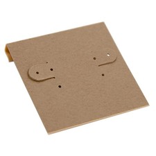 Hanging Earring Card - Kraft Paper 2x2 Package of 100 