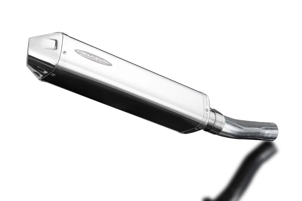 Honda CB500X 2013-14-15-2016 Kit de silenciador de escape de acero inoxidable triovalado de 17" deslizable Foto 2 de 4