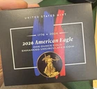 2026 W Gold American Eagle One Ounce Enhanced Uncirculated Coin In Hand