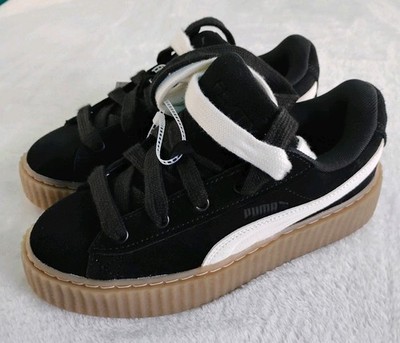Puma FENTY Women s Size 5.5 Creeper Phatty Black White Gum Sole Rihanna 39758701