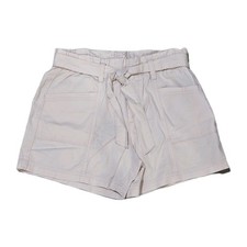 New Abercrombie Kids Girl Light Pink Utility Chino Shorts With Tie Belt 15 16
