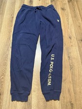 US Polo Assn. Pants, Men's Size Medium, Blue, Sweatpants, Tie Waist