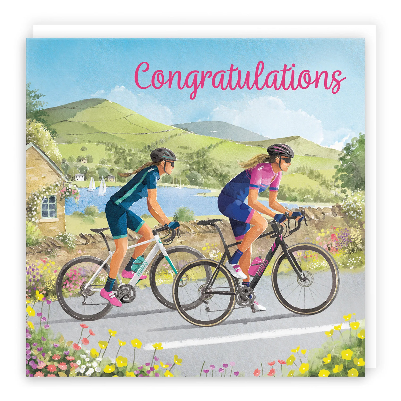 Congratulations Card Cycling Female Milo's Gallery