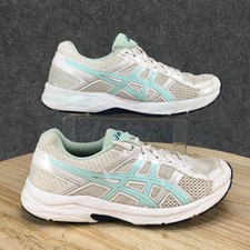 Asics Zapatos Mujer 9 Gel-Contend 4 Tenis para Correr Blanco Con Cordones Parte Superior Baja T767Q