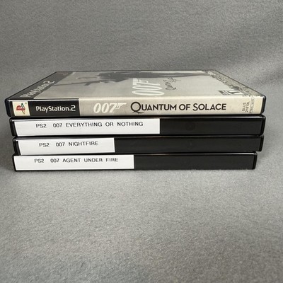 4 Games PS2 James Bond 007 Lot Quantum of Solace Nightfire Agent Under Fire