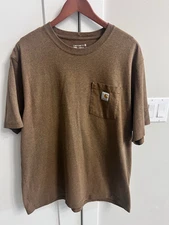 Carhartt Loose Fit Heavyweight Short-Sleeve Pocket T-Shirt XL Walnut Brown