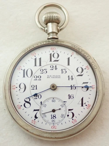 ANTIQUE 16s WALTHAM GRADE 645 21 JEWEL 21J RAILROAD JEWLERS CASED POCKET WATCH