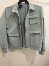 Nike Mens Green Snap Front Jacket w/ Pockets ...