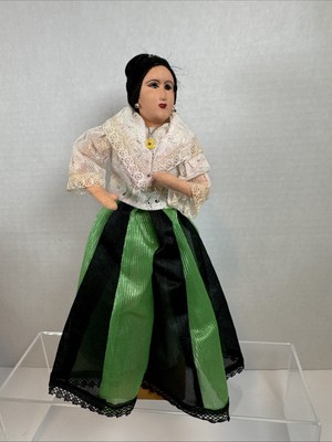 Maria Clara The Philippines Handmade Sammlerpuppe Vintage. 9,5 Zoll groß