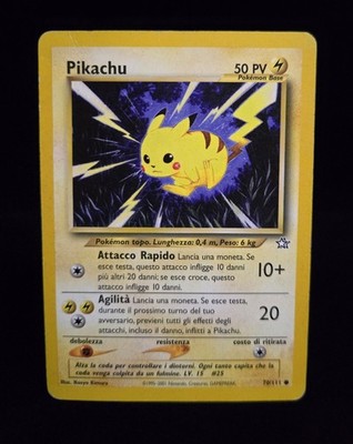 ポケモンカード Pikachu イタリア語版 Pokémon TCG (Italian) - PIKACHU - 70/111 - UNLIMITED - NEO GENESIS