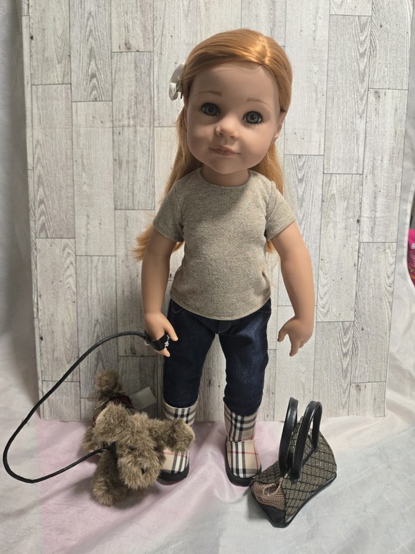 Hannah Loves Her Puppy Dog, a 19.5" Doll by Gotz