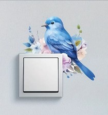 BLUE BIRD Wall sticker Door Light Switch Plug Socket Window Room Home Decor