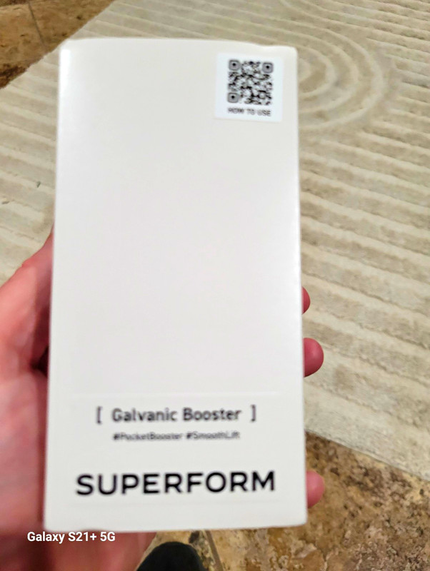 LG Pra.L SUPERFORM Galvanic Booster Facial Massager Cleanser White SP-001