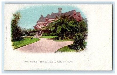 c1900s Residence of Senator Jones Santa Monica California CA PMC Postcard