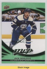 2023-24 Upper Deck MVP Green Script Jack Roslovic #29 READ y0i