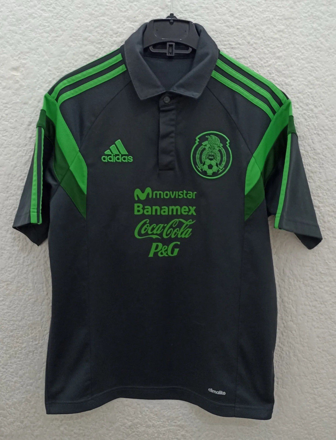 Jersey Polo México National Team 2014 Adidas Small ⚽️